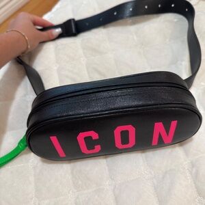 Dsquared Bags | Dsquared Icon Belt Bag | Color: Green/Pink